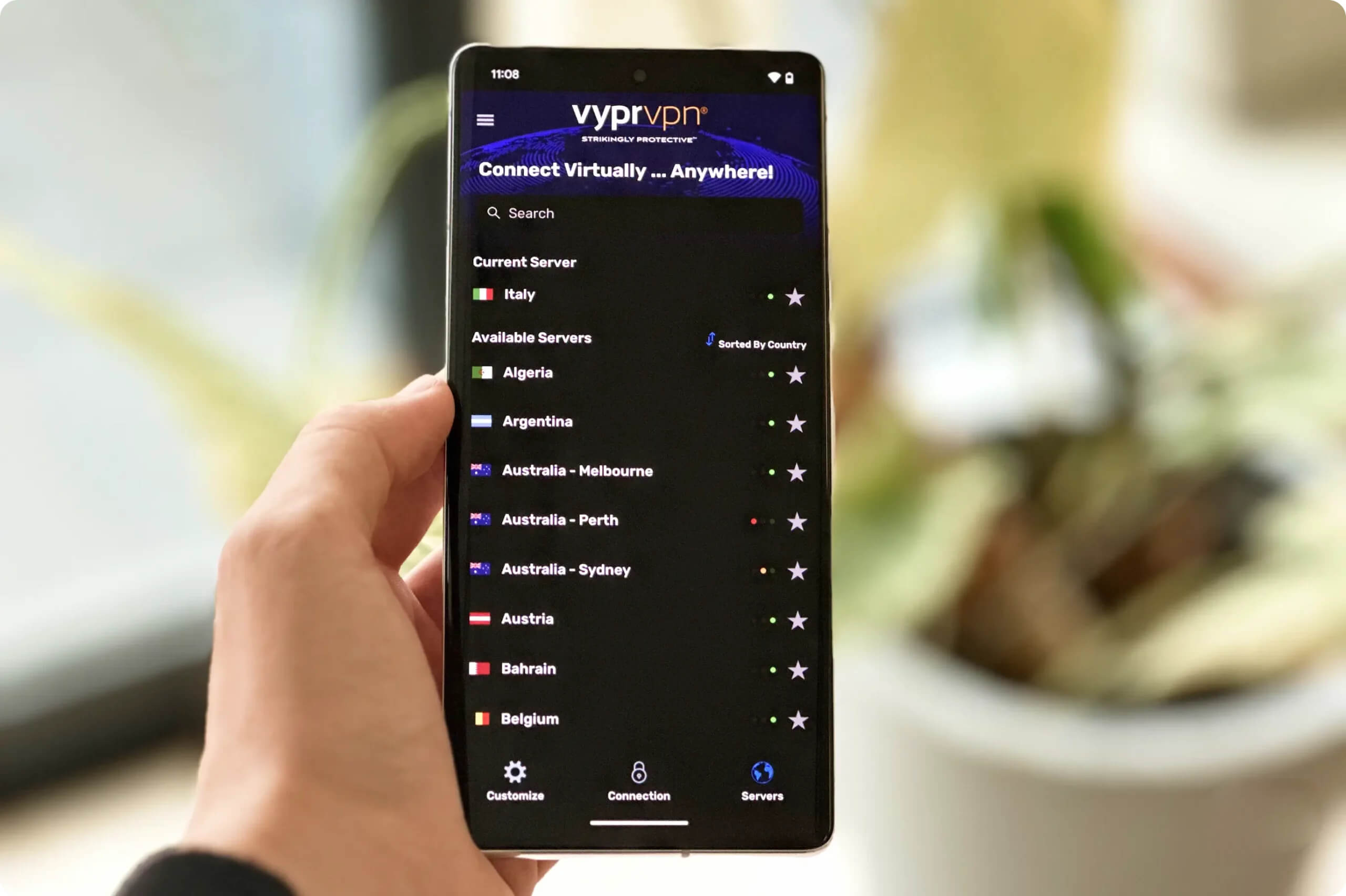 A majority of VyprVPN’s servers are not city-specific