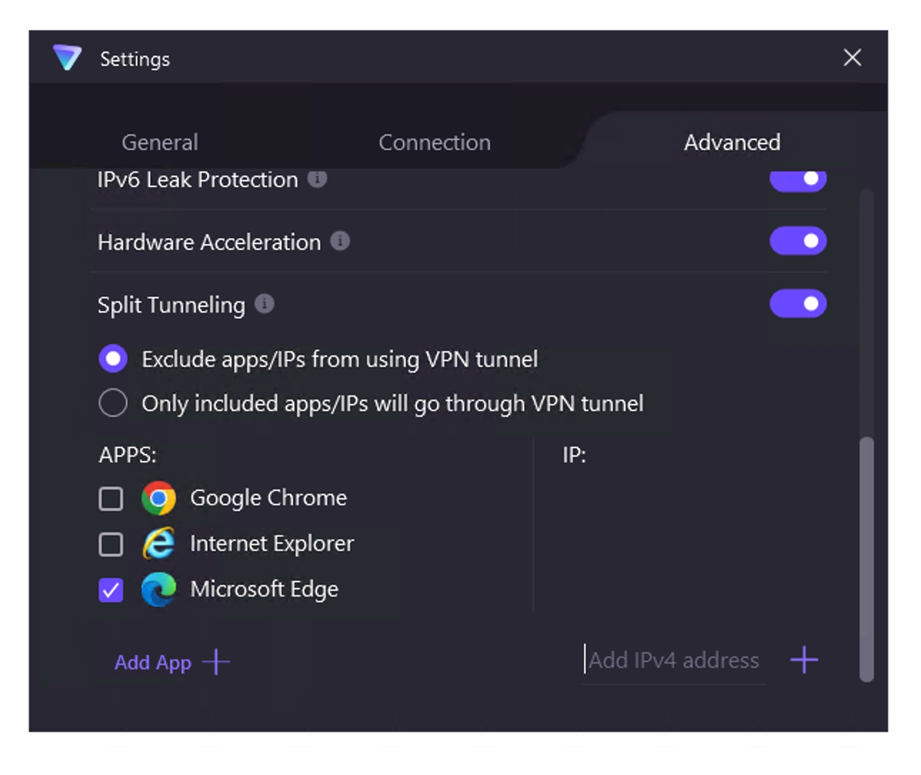 Proton VPN includes split tunneling in its Windows and Android apps