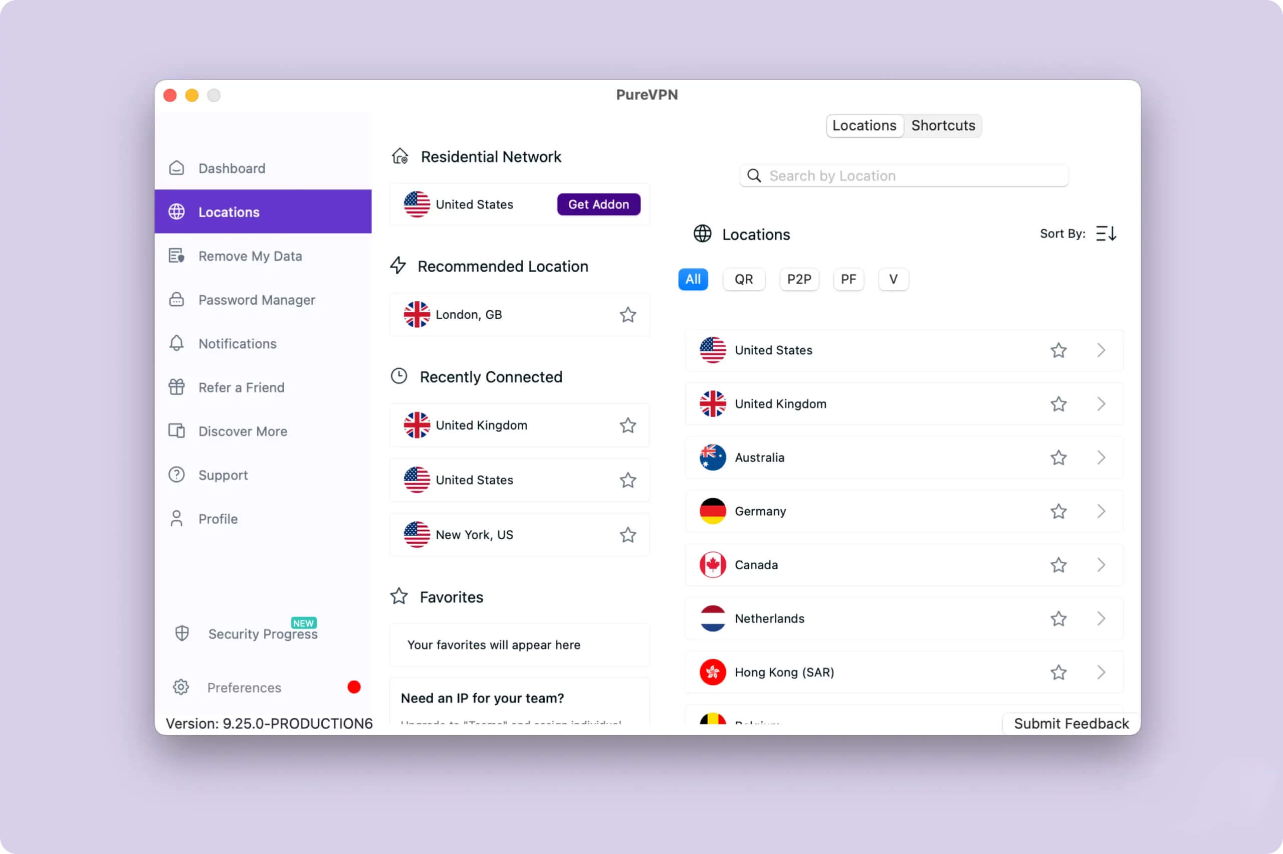 PureVPN Servers