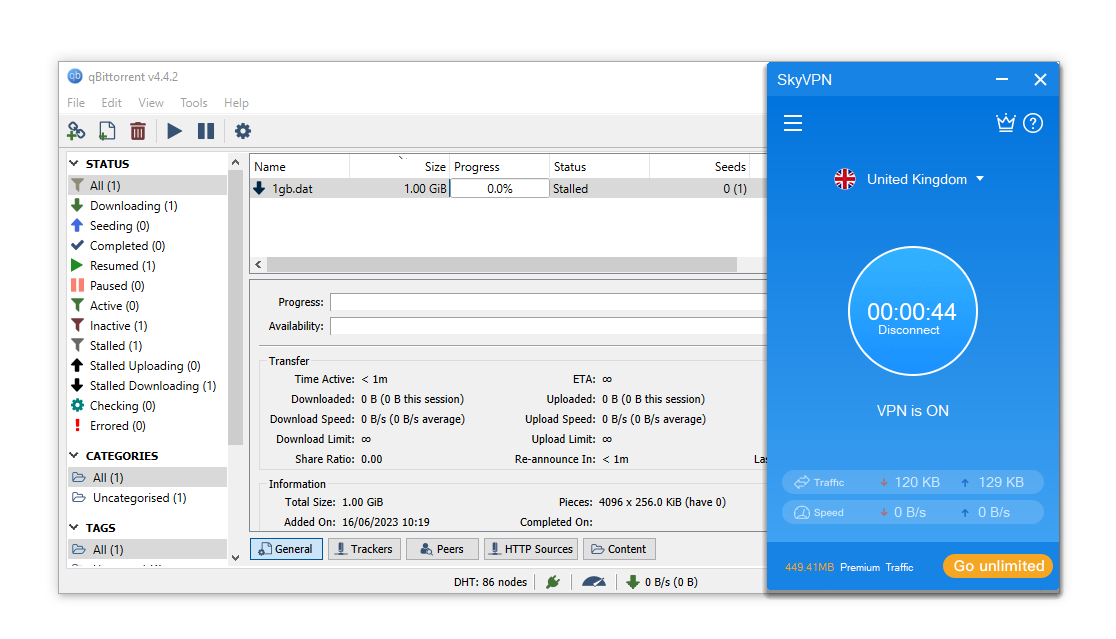 SkyVPN is virtually unusable for torrenting