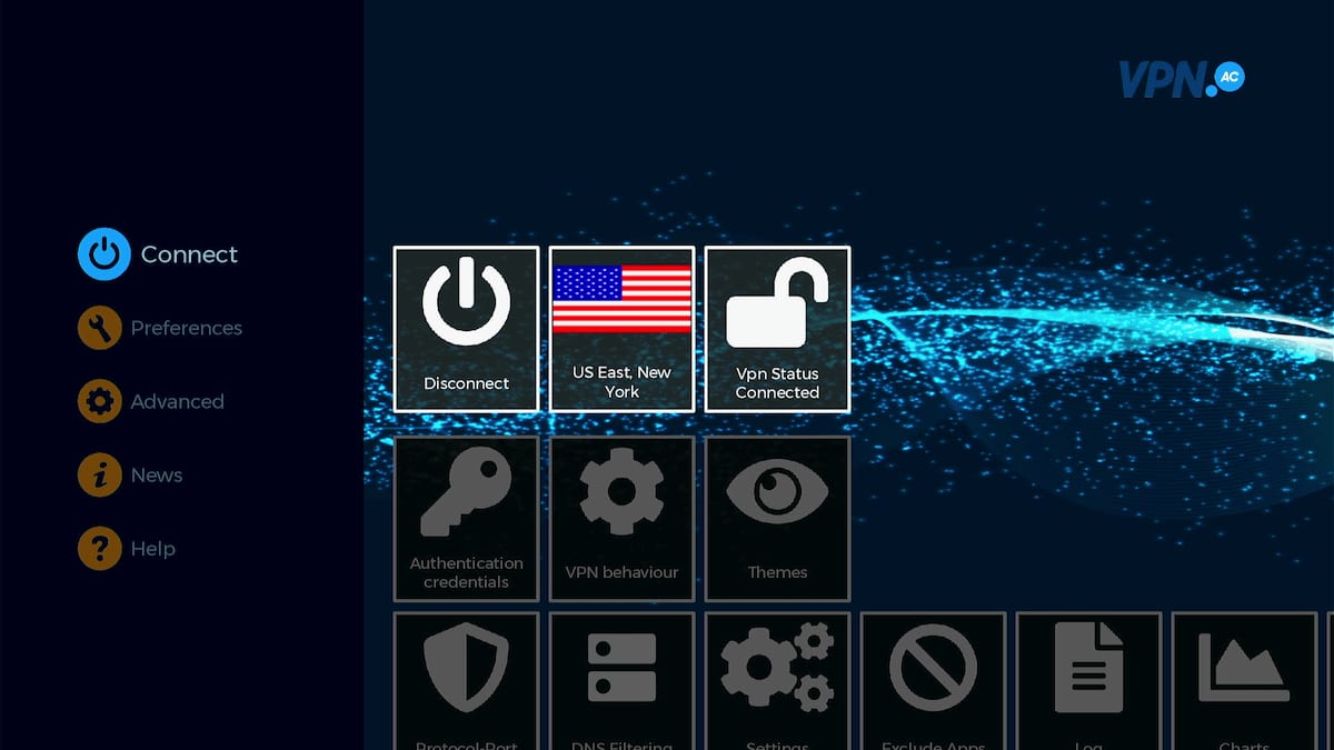 VPN.AC Fire TV App
