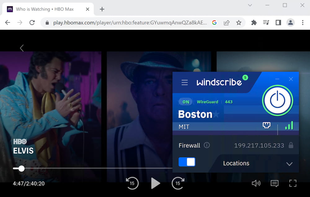 Windscribe bypasses HBO Max’s geo-blocks