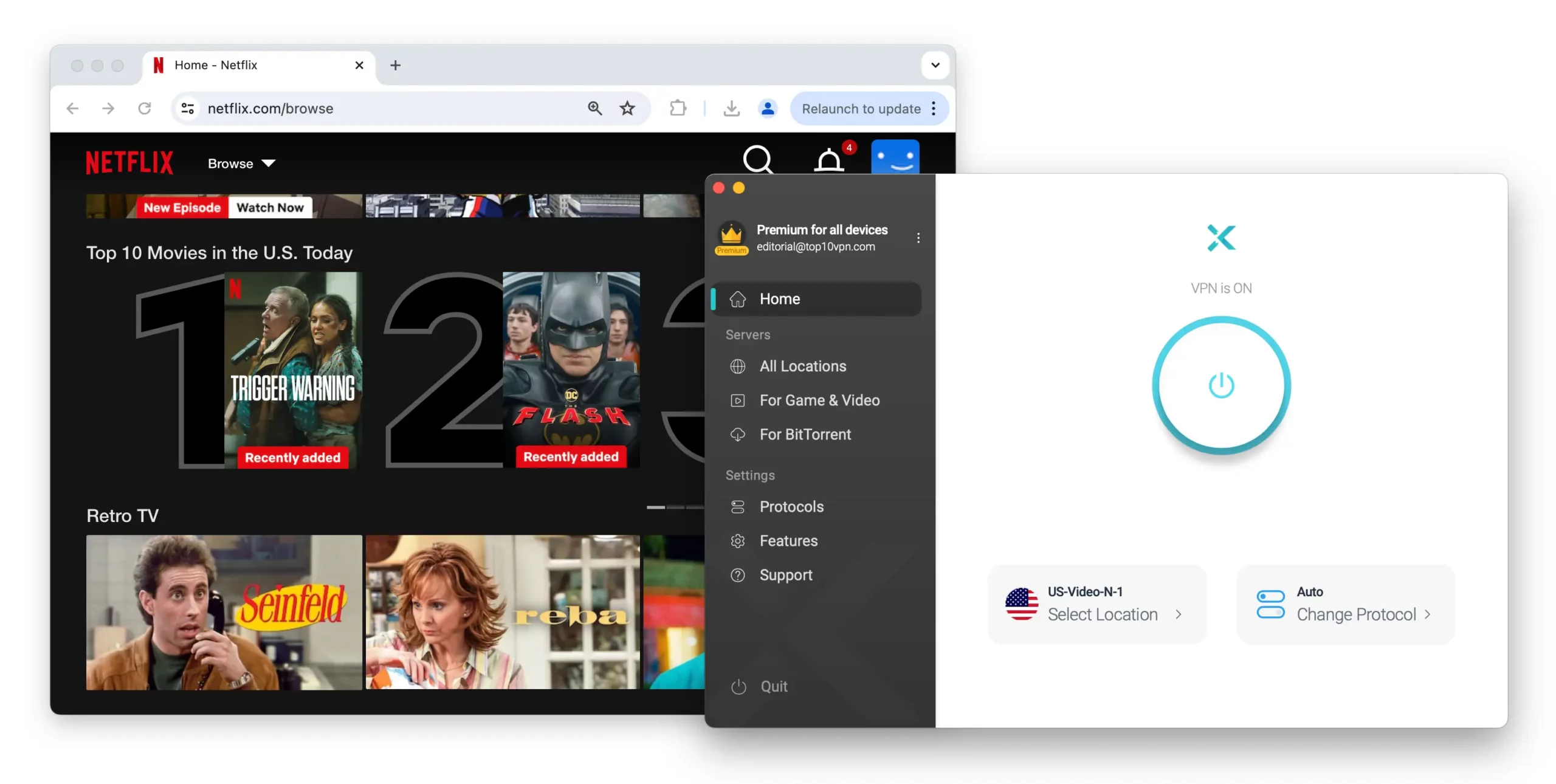 X-VPN’s US-Video-N server