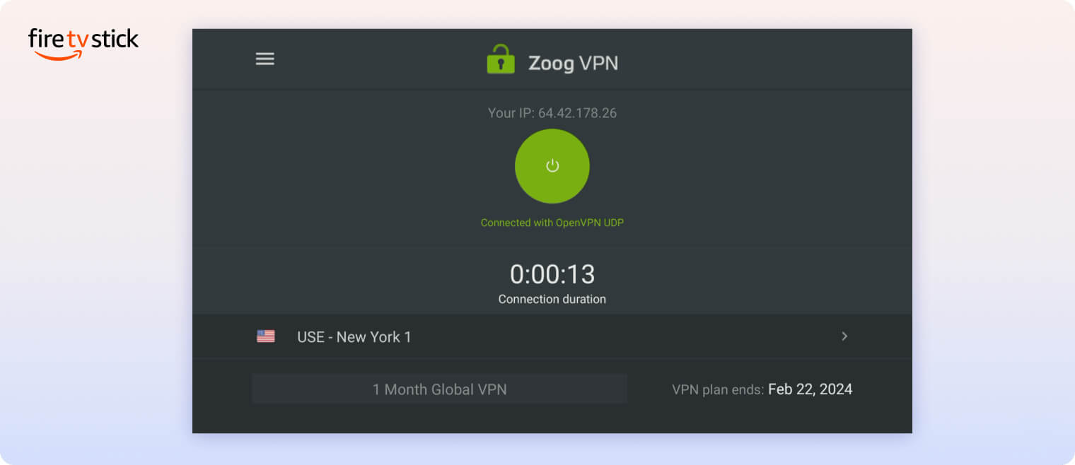 ZoogVPN’s custom apps for Amazon Fire TV and Android TV