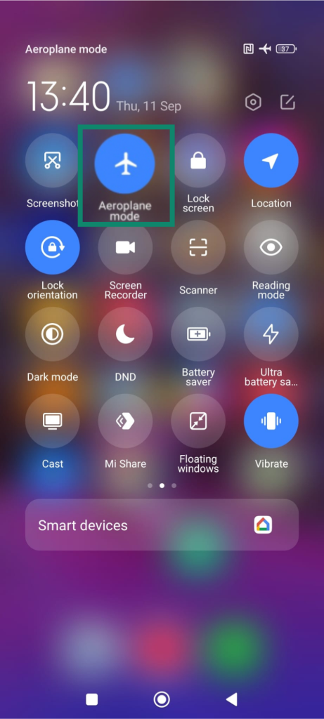 Airplane mode